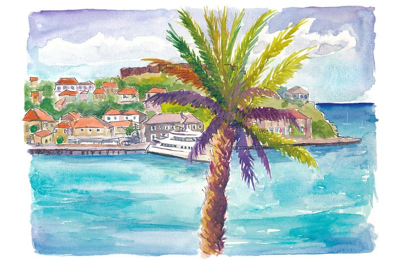 Saint Barth Serenity mit La Pointe und Hafenblick von Markus Bleichner