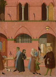 Saint Anthony spreads his wealth to the poor by Meesterlijke vondsten