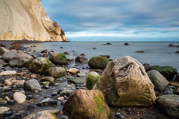 Baltic Sea coast on the island Moen in Denmark