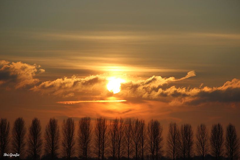 Sunset by Brigitte Kielenstijn
