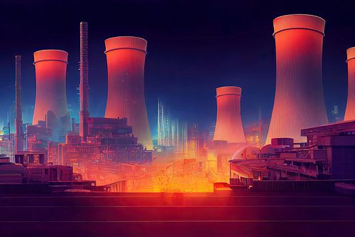 Centrale électrique VI dans la Neo Megacity sur Josh Dreams Sci-Fi