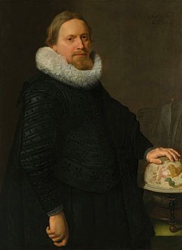 Man met hemelglobe, Nicolaes Eliasz. Pickenoy