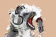 Singing Lemur van AD DESIGN Photo & PhotoArt thumbnail