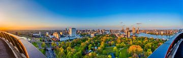Panorama Rotterdam vanaf de Euromast. 