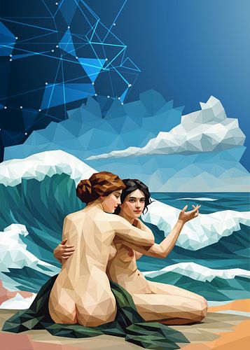 Die Meeresnymphen Low Poly