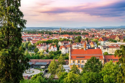 Uitzicht over de historische oude stad van Bamberg