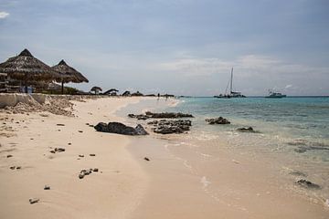 Plage sur Klein Curacao sur Janny Beimers