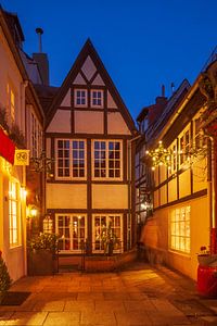 Schnoor, Weihachtsbeleuchtung, Bremen