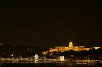 Budapest, Chain Bridge and Buda Castle at night