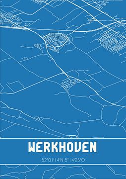 Blauwdruk | Landkaart | Werkhoven (Utrecht) van Rezona