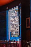 Cuzco, Peru, view of the city from a restaurant