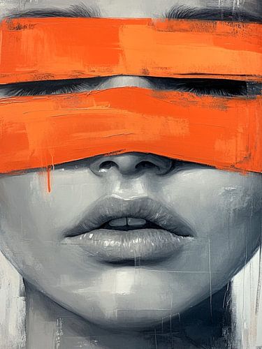 Portrait abstrait moderne