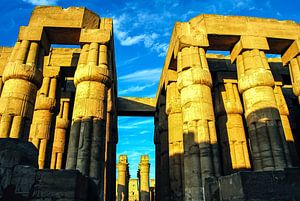 Säulen im Luxor Tempel in Luxor Ägypten von Dieter Walther