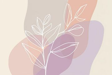Abstracte lijnkunst van Poster Art Shop