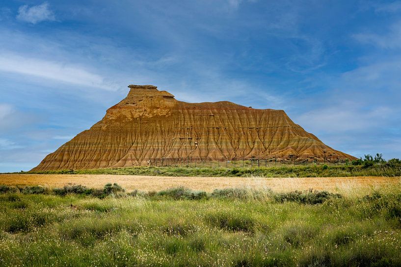 Montagne Castildetierra dans le parc naturel des Bardenas Reales, Navarre Espagne par ChrisWillemsen