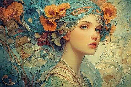Art Nouveau portret no.7