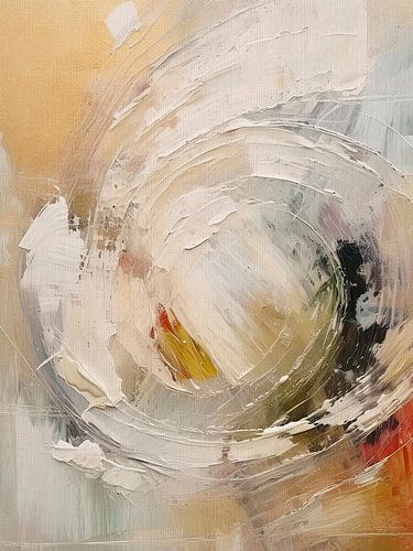 Modern Abstract. Mixed Media Art - Aarde kleuren - 2