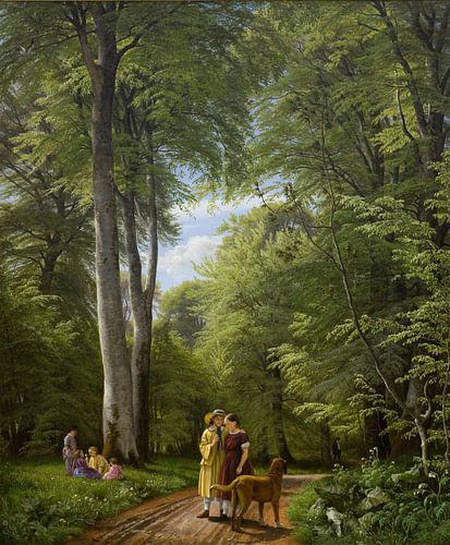 A Beech Wood in May near Iselingen Manor, Zealand, Peter Christian Skovgaard