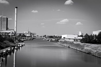Water and industry in black and white