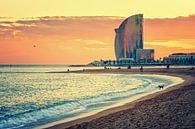 Barcelona - La Barceloneta Strand von Alexander Voss Miniaturansicht