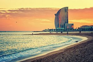 Barcelona - La Barceloneta Strand von Alexander Voss