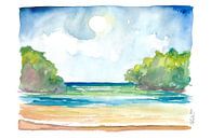 Karibische Einsamkeit in der Frenchmans Cove auf Jamaika von Markus Bleichner Miniaturansicht