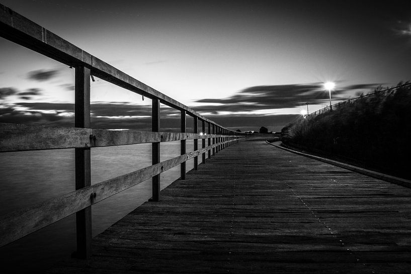 Wandel pad over het water in Bergen op Zoom van Lars Mol