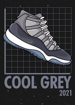 Air Jordan 11 Retro Cool Grey Sneaker van Adam Khabibi