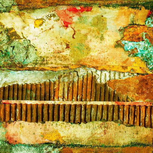 rust pattern with corrugated cardboard structure 9