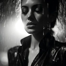 Vrouw in de regen - Liefde en passie van Dunto Venaar