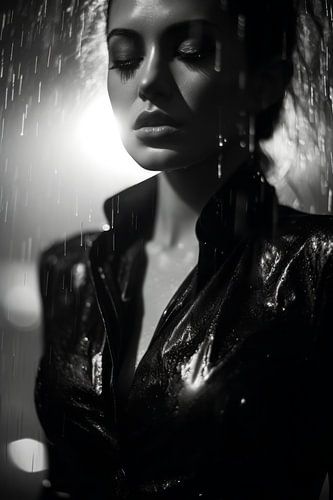 Vrouw in de regen - Liefde en passie