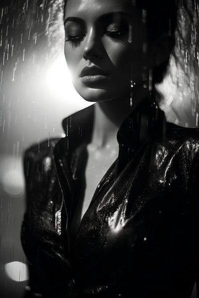 Woman in the rain - Love and passion by Dunto Venaar