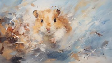 Panorama abstrait d'un hamster sur TheXclusive Art