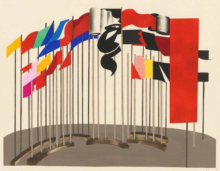 Alexandra Exter - Maquettes de Théatre 05 (1930) van Peter Balan