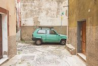 Mint green car in an Italian street by Ellen Metz thumbnail