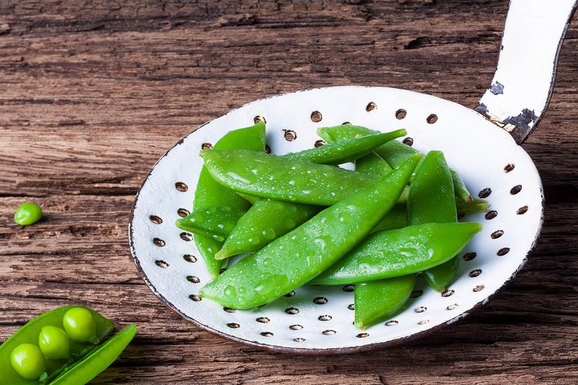 Stillleben Sugarsnaps von Henny Brouwers