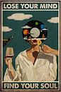 Music Vintage Poster, Lose Your Mind Find Your Soul by Steven Kingsbury thumbnail