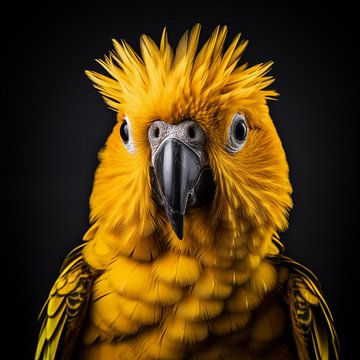 Gouden papegaai van The Xclusive Art