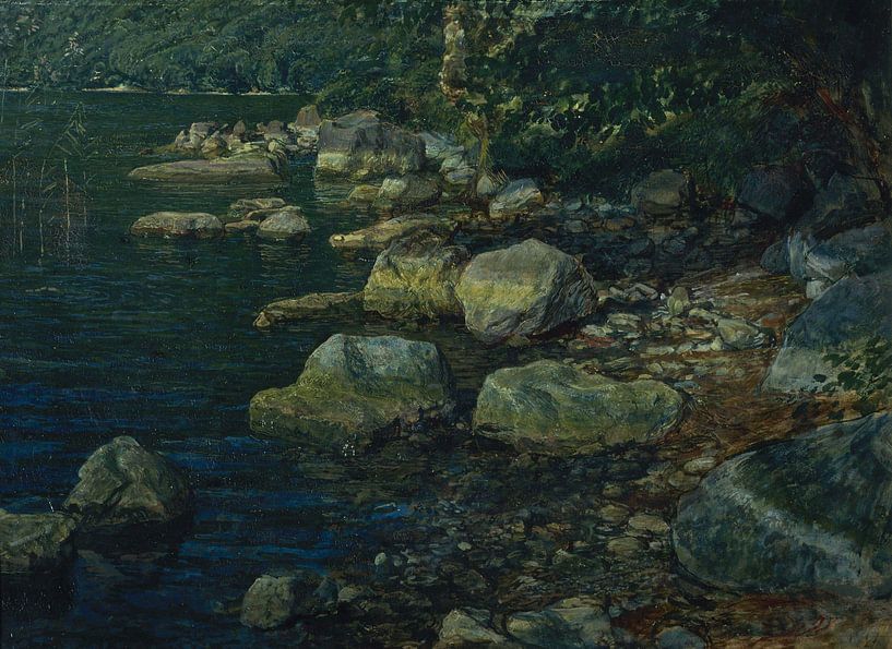 Alexander Andrejewitsch Iwanow~Wasser und Steine in Palazzuola von finemasterpiece