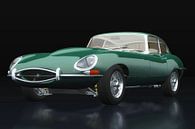Jaguar E Type drie-kwart zicht van Jan Keteleer thumbnail