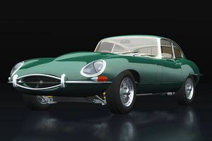 Jaguar E Type Dreiviertelansicht