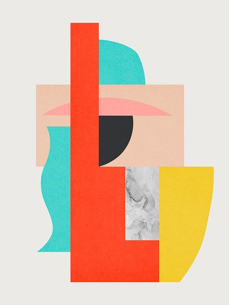 Abstracte collage 2 van Vitor Costa