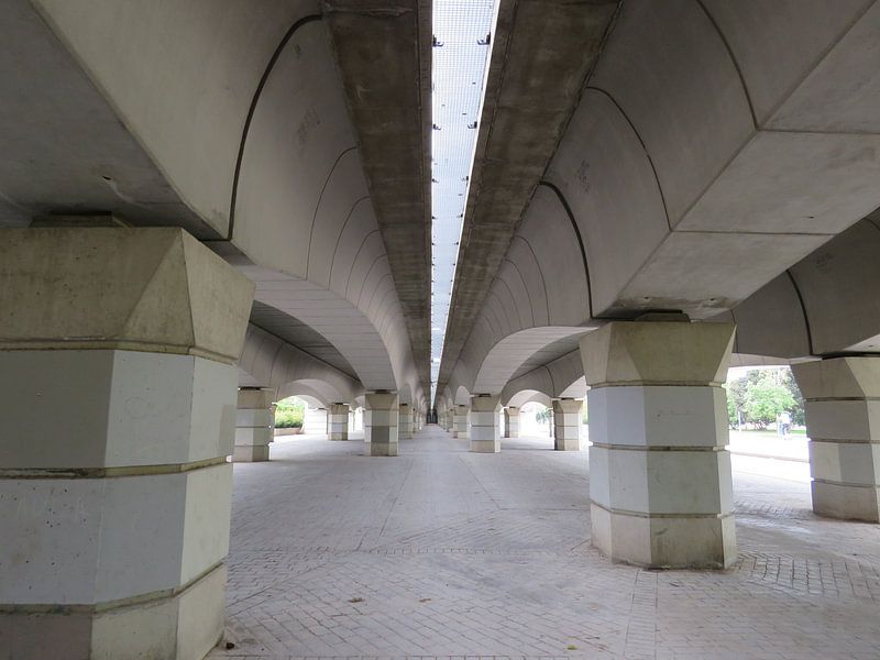 Lijnenspel onder een Spaanse brug by Maja van Eijndthoven