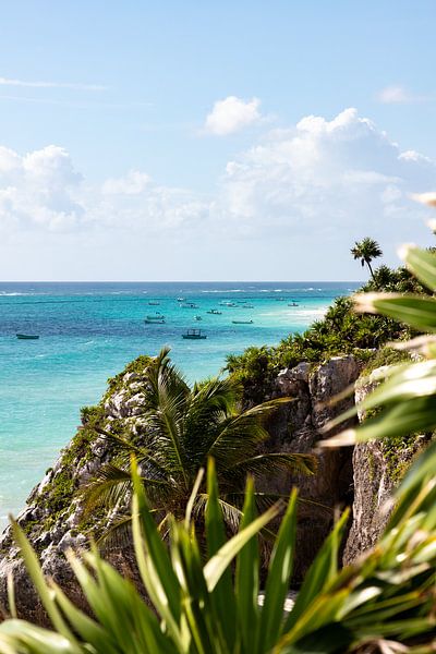 Plage de Tulum - Mer des Caraïbes par Laura Vijverberg