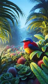 Tropical bird by Tatjana Korneeva