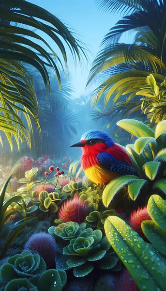 Tropical bird by Tatjana Korneeva