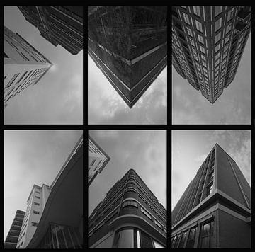Gebäude (schwarz-weiß) von Bob Crooymans