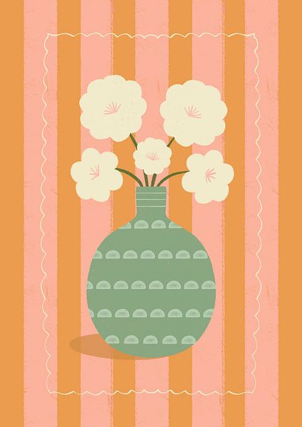 Blumen in grüner Vase von Melissa Donne