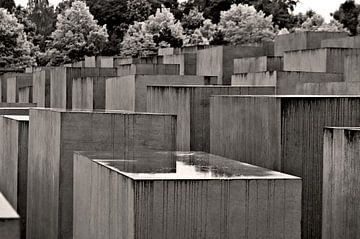 Holocaust memorial in the historic centre of Berlin - Sepia by Silva Wischeropp