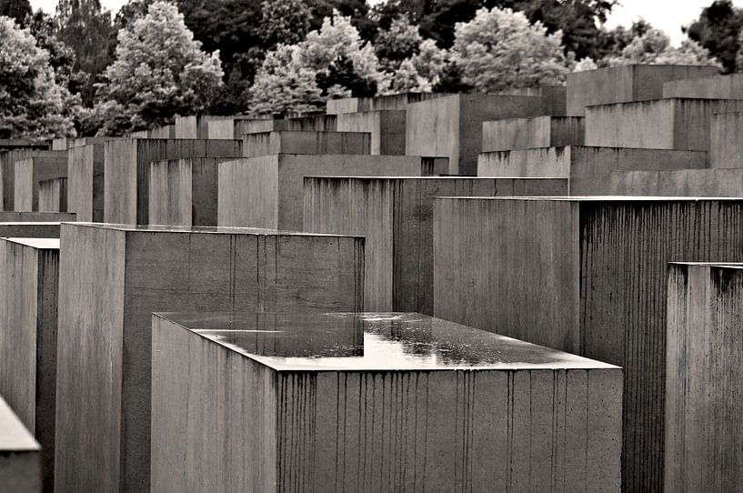 Holocaust-Mahnmal in der historischen Mitte Berlins - Sepia von Silva Wischeropp